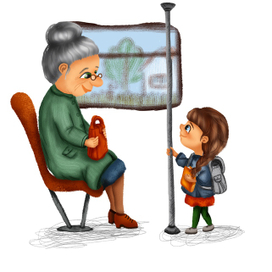 Для журнала Домовенок Трогать. Тема Этикет