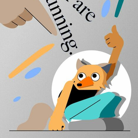 2D персонаж лис