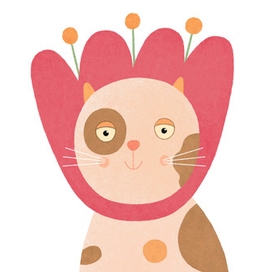 Котики-цветочки