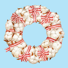 Хлопковый венок