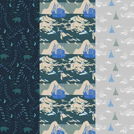 Коллекция жаккардовых тканей «Полярная ночь»
