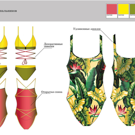 Разработка коллекции купальников. 