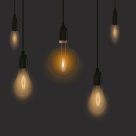 Висячие лампочки