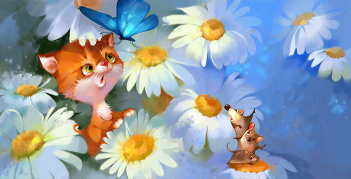 Маленький котенок