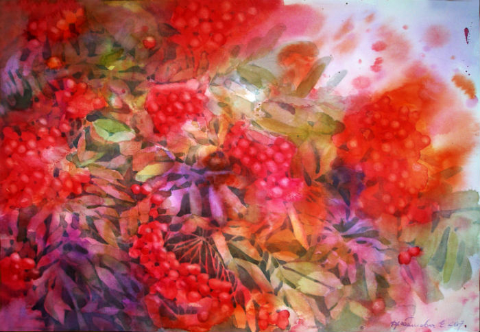 Костры рябин.