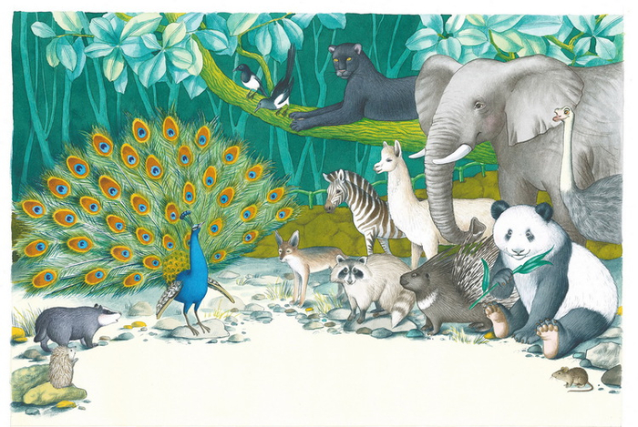 Павлин и звери)