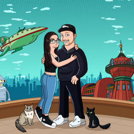 Портрет в стиле Футурама