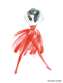 Красный черный белый горошек 8