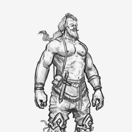 Воин набросок