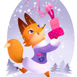Новогодняя лисичка