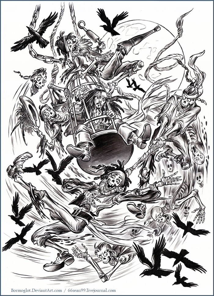 Одна история про капитана Джека Воробья.