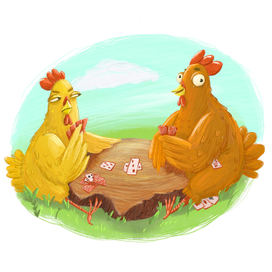 Весёлые куры