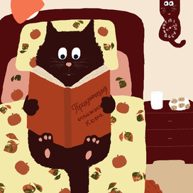 Читающий кот