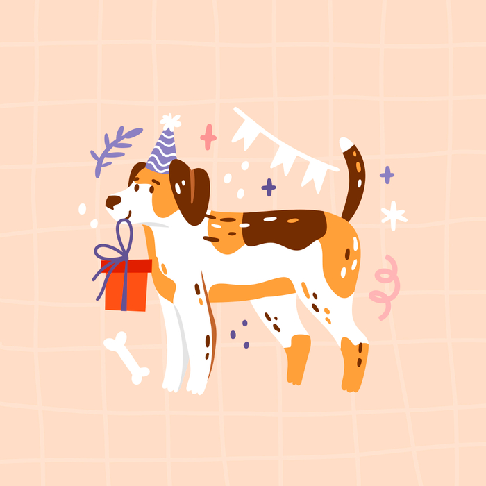 Beagle. Vector illustration for Freepik