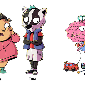 Персонажи для детского приложения