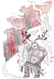 Иллюстрация к сборнику стихов Александра Амитана "Я проповедую любовь"