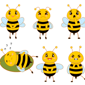 Эмоции пчёлки