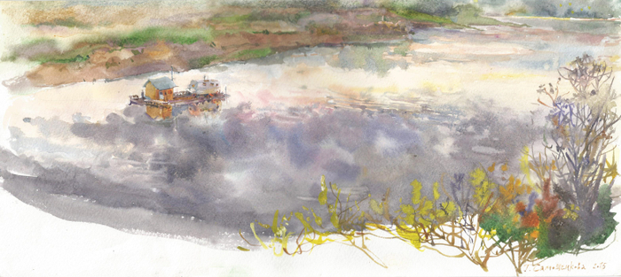 Вечер на реке