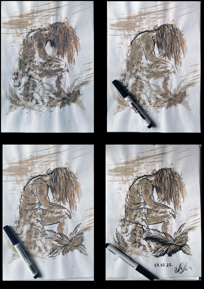 Скетч из пятна