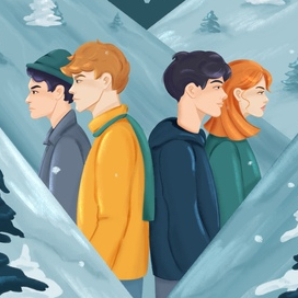 Обложка и леттеринг для книги «Медвежий угол»