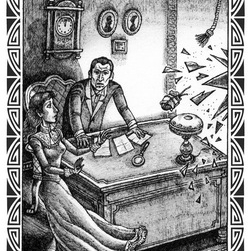 Из илл-й к А. Бернед "Призрак Лувра".