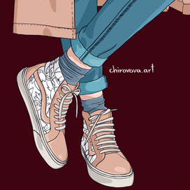 Иллюстрация модного образа