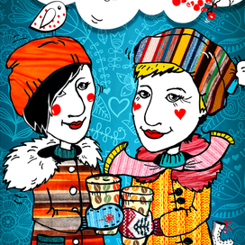 серия открыток "О счастье"