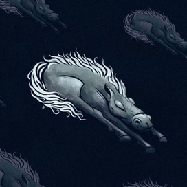 Спящая изометрическая лошадь парит в космосе