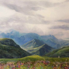 «Энергия гор» холст 50*70 см