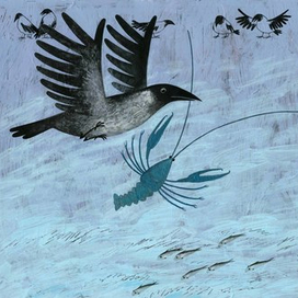 Ворона и рак. русская народная сказка