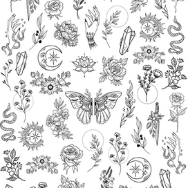 Макет слайдеров для ногтей бренда LUNA