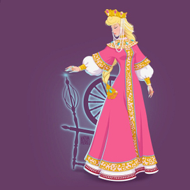 Принцессы Диснея в Русском стиле: принцесса Аврора