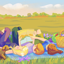 Наслаждаясь пикником