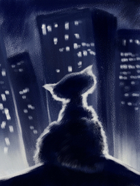 кот в городе