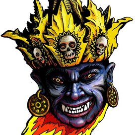 Пылающая голова бога Мары