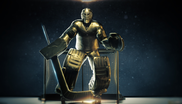 bronze goalie