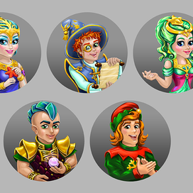 персонажи для диалоговых окон игры Suncen Secrets 