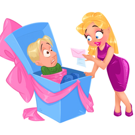 Открытка валентинка