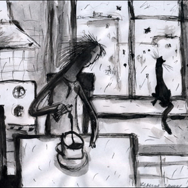 красная чашка