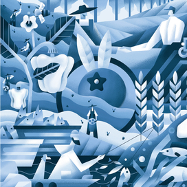 Иллюстрация для доставки еды