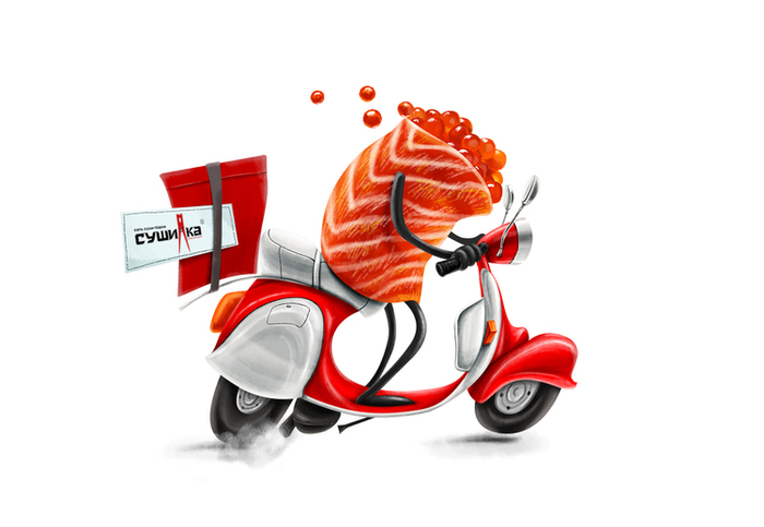 Доставка японской кухни :)