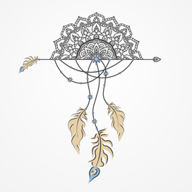 illustration of the dream catcher.