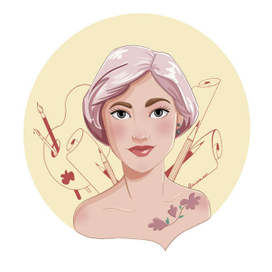 Персональный стикер портрет 