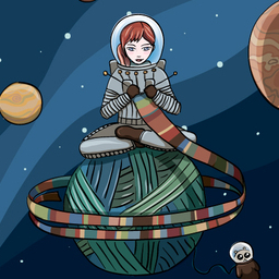 открытка Планета Вязания