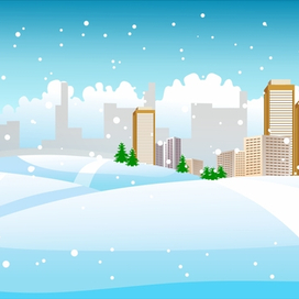 заснеженная улица