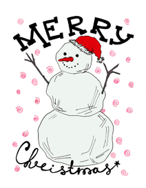 открытка merry christmas