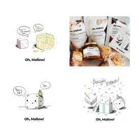 Разработка персонажей для мягкого зефира Oh,Mallow