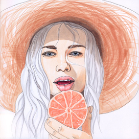 Портрет летней блондинки 