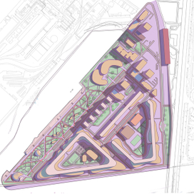 проект микрорайона, план