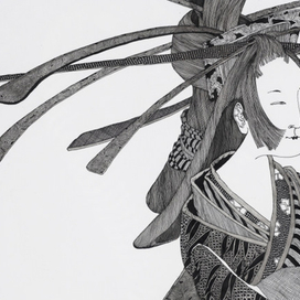 "Гейша"(фрагмент.(2007г.)-"Галерея В.Зверева"